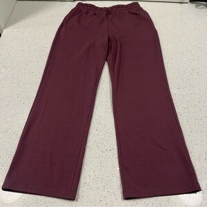 Like New FWD FREE Relaxed Loungewear Burgundy Wide-Leg Sweatpants Size Medium